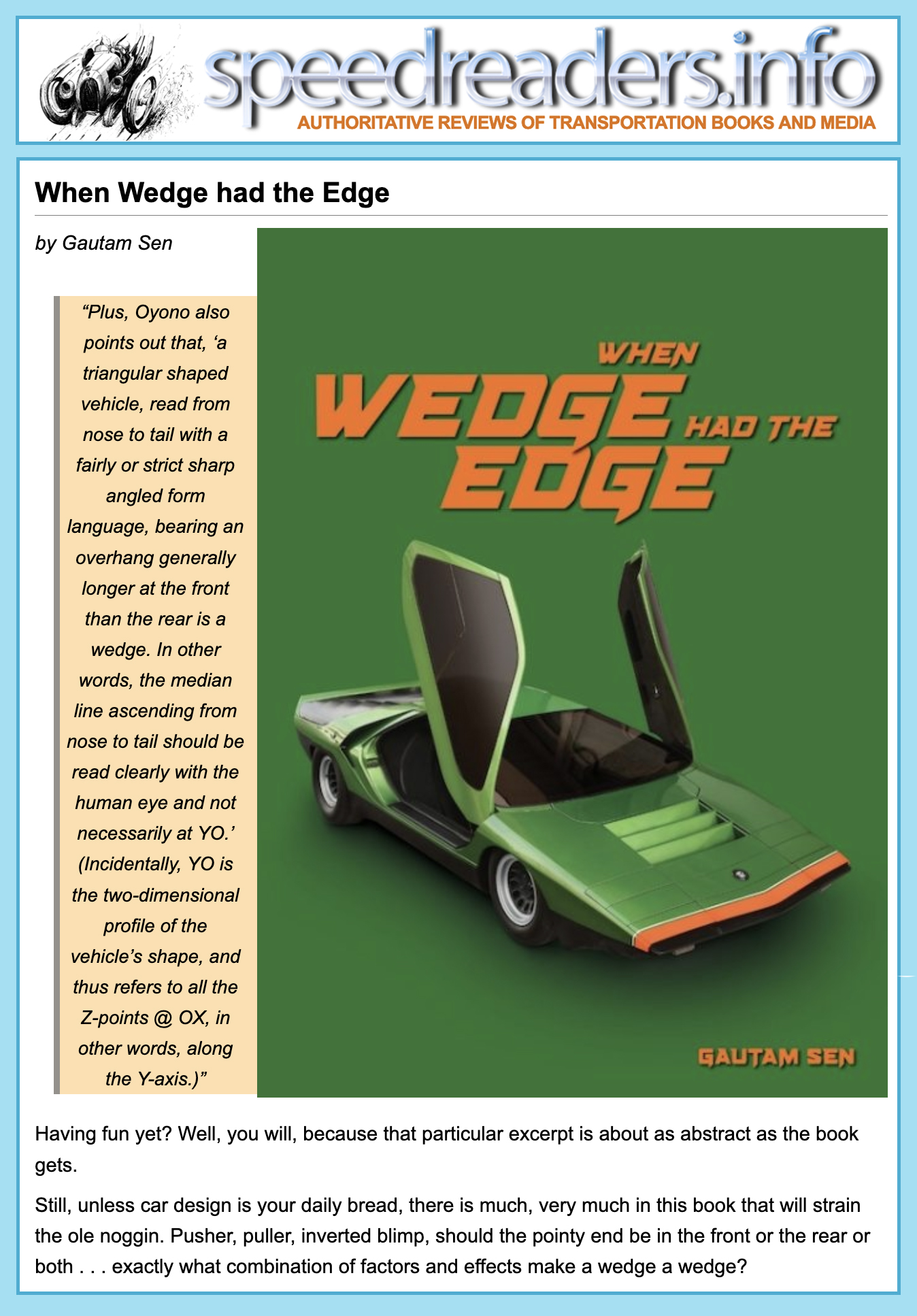 When Wedge had the Edge